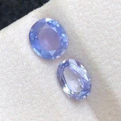 Violetish Blue Natural Sapphire 3.51 Ct Oval Cut Loose Gemstone Parcel for Ring