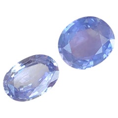 Violetish Blue Natural Sapphire 3.51 Ct Oval Cut Loose Gemstone Parcel for Ring