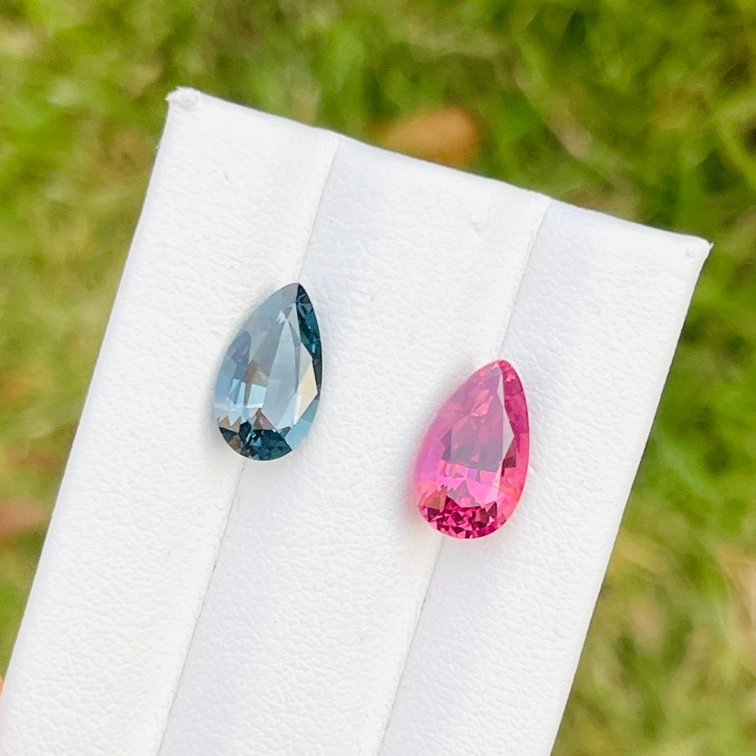 
SPC06～
Paar 4.43Ct natürliche Spinell rosa und grau Farbe Birne Form Sri Lanka Edelstein 

EDELSTEINBESCHREIBUNG
Spezies:   Natürlicher Spinell
Sorte:  Natürlicher Spinell
Gewicht: 4.43Cts
Farbe: Rosa und Grau
Schnitt:  Ausgezeichnet 
Klarheit:  
