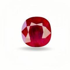 1.00 Ct GRS Certificate Natural Burma Ruby No heated Pigeon Blood Color