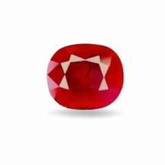 1.02 Ct GRS Certificate Natural Burma Ruby No heated Red Color