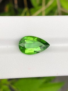 5.97 Ct GUILD Certified Natural Paraiba Pear shape Green Color eye clean