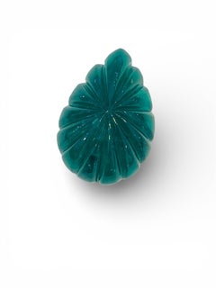 20 Ct Natural Zambia Emerald Carving Vivid Color