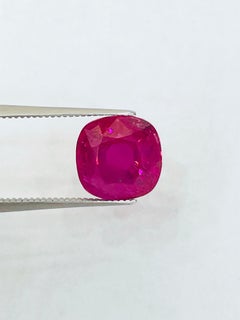 5.02 Ct GRS Certificate No heat Burma Ruby Mogok Unheated Gemstone