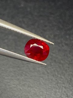 1.02 Ct GIA Certificate Natural Burma Ruby Unheated Pigeon blood color Gemstone