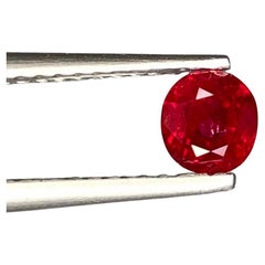 GIA certificate Natural Unheated Burma Ruby Pigeon blood vivid Red color 0.64 ct