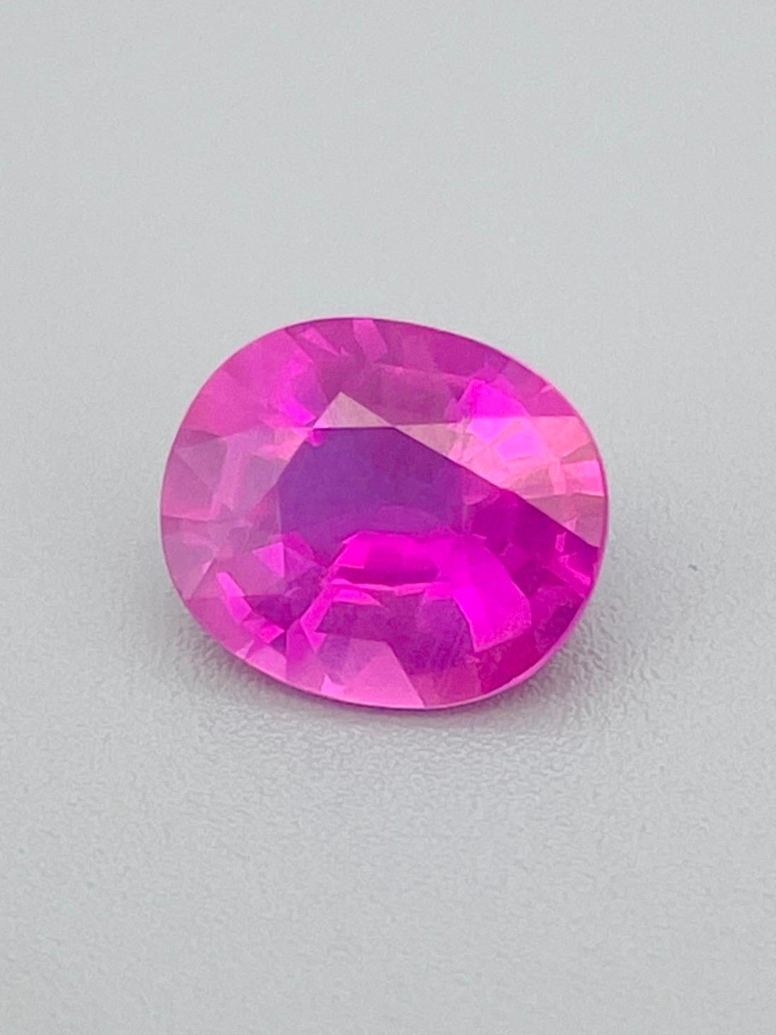 Taglio brillante 3,56 Ct certificato GIT Zaffiro Rosa Mozambico Taglio Brilliante Chiarezza Pulita in vendita