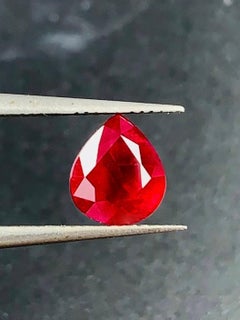 2.07Ct GIA Certificate Natural Ruby Burma pigeon blood color heated Gemstone