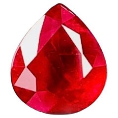 0,27 Karat Seltener Edelstein roter Beryll roter Smaragd Cabochon zertifiziert Guild