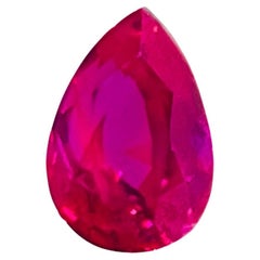 AIGS Certificate Natural Mogok Ruby Burma Unheated Pigeon blood color 1.03 Carat