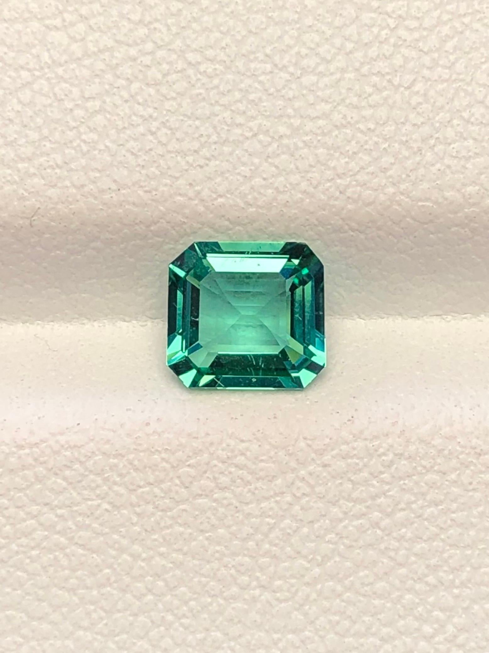 GIA-Zertifikat kein Öl Smaragd 1,16 Karat Seltener Ural Russland Herkunft (Achteckschliff) im Angebot