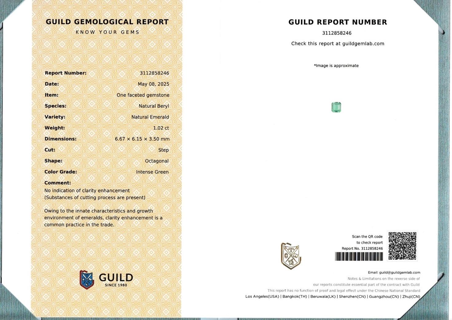 GIA-Zertifikat kein Öl Smaragd 1,16 Karat Seltener Ural Russland Herkunft im Angebot 2