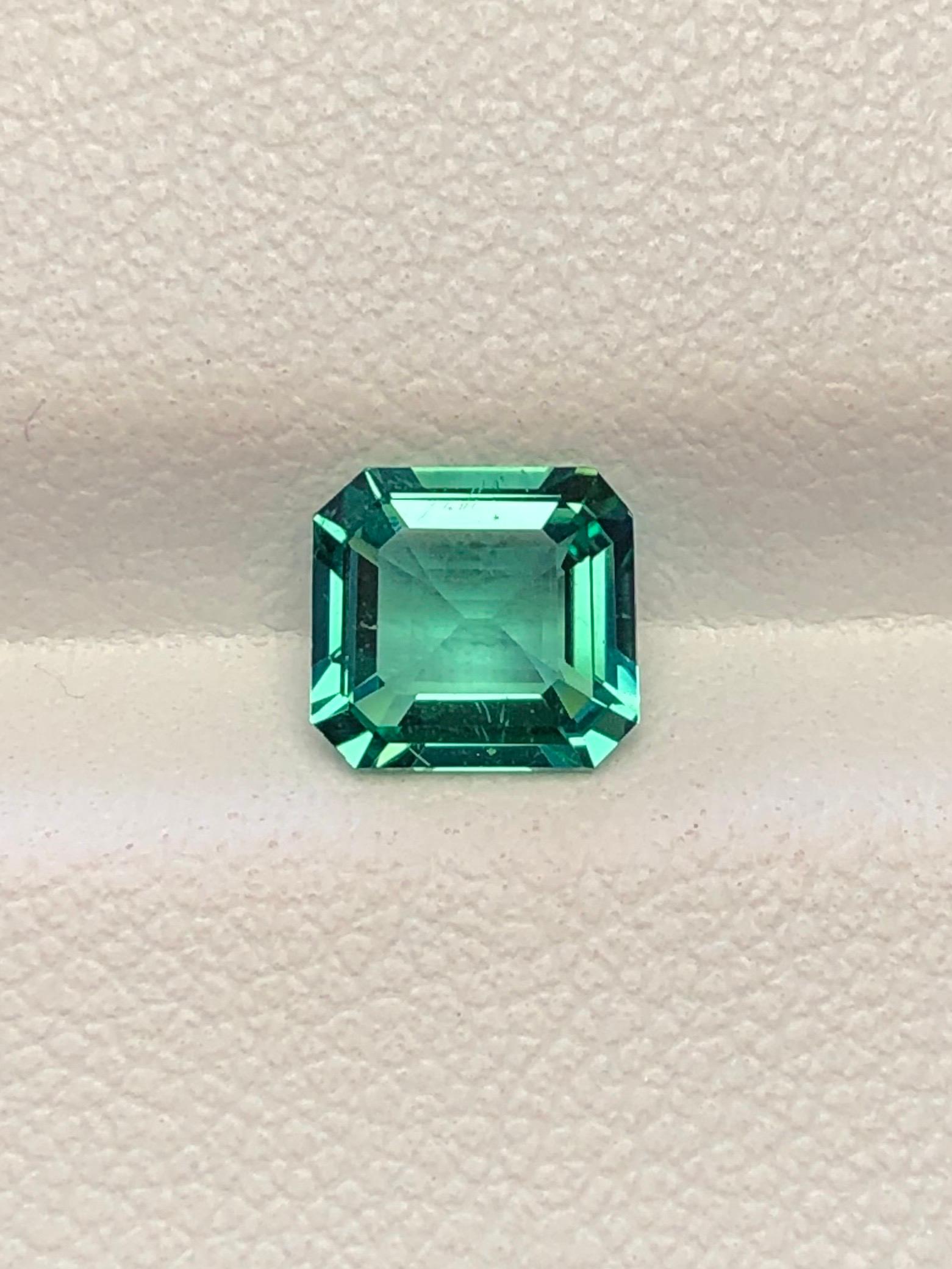 GIA-Zertifikat kein Öl Smaragd 1,16 Karat Seltener Ural Russland Herkunft im Angebot 4