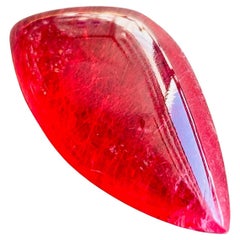 Natural Rhodonite Cabochon Brazilian Gemstone Red color 22.28Ct
