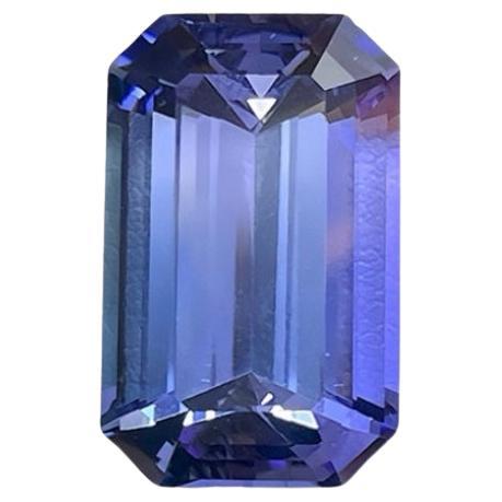 23.35 Ct GIT Certificate Unheated Zoisite(Tanzanite)Emerald Cut For Sale