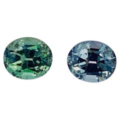 Natural Alexandrite Pair Green to Orange pink 0.67 Ct  eye clean quality
