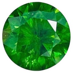 5.53 Ct Ural Russia Demantoid Vivid Green The Biggest One at High Quality