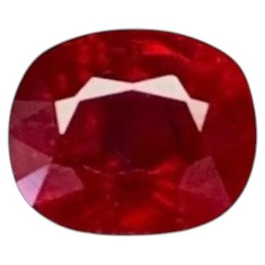 1.02 Ct GIA Certificate Natural Burma Ruby Unheated Pigeon blood color Gemstone