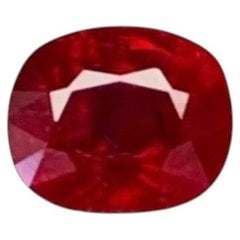 1.02 Ct GIA Certificate Natural Burma Ruby Unheated Pigeon blood color Gemstone