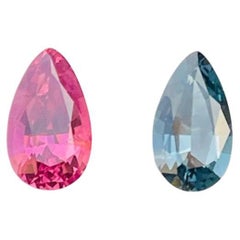 Paar 4.43Ct natürliche Spinell rosa und grau Farbe Birne Form Sri Lanka Edelstein