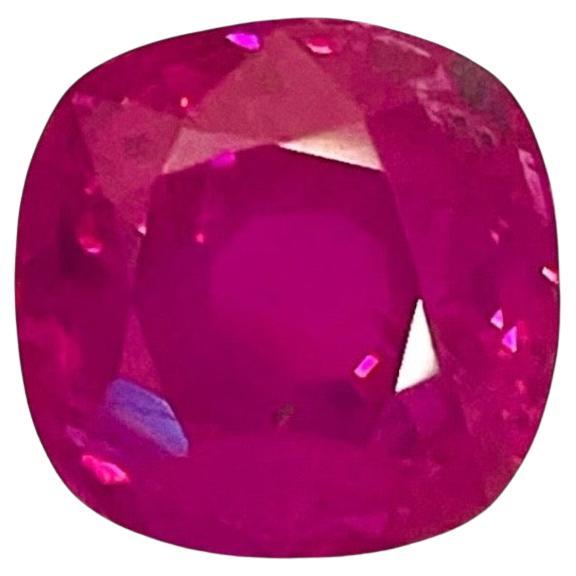 5.02 Ct GRS Certificat No heat Burma Ruby Mogok Unheated Gemstone