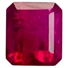 1.14 Ct GIA Certificate Natural Red beryl Red Emerald Gemstone