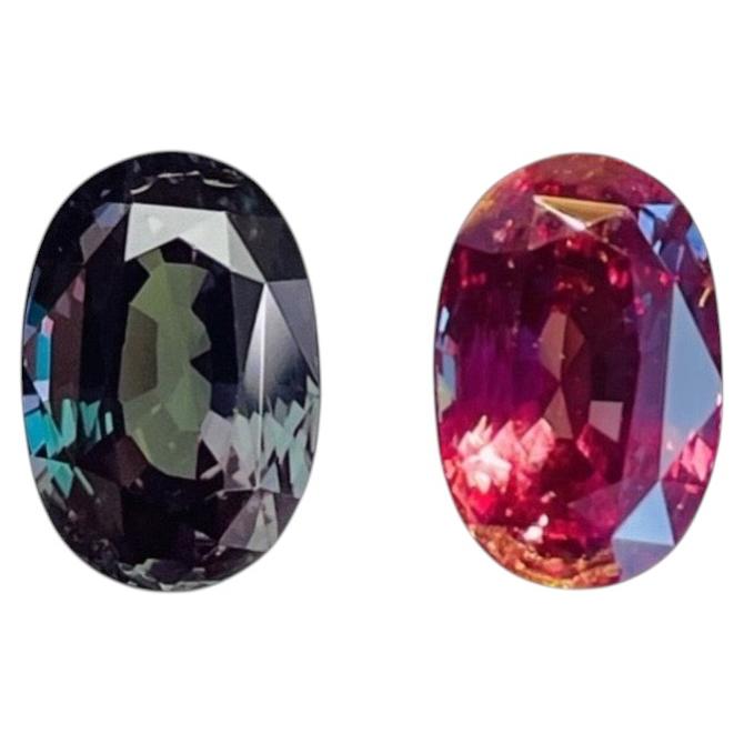 2,61 ct, alessandrite naturale certificata GIA, proveniente dal Brasile, con cambiamento di colore verso il rosso, senza imperfezioni visibili in vendita