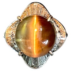 20.05 Ct GIA Certificate Alexandrite Cat's Eye rare Collection Gemstone