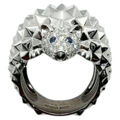 Boucheron Elisson Hedgehog 18K White Gold Ring