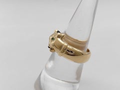 Cartier Panthere Double Head 18K Yellow Gold Ring Size 53