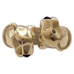 Cartier Panthere Double Head 18K Yellow Gold Ring Size 53