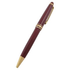 Montblanc Meisterstuck Claret Burgundy Gold Tone Ballpoint Pen