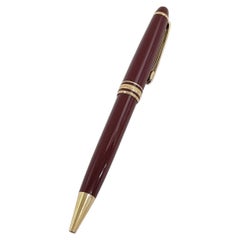 Montblanc Meisterstuck Claret Burgundy Gold Tone Ballpoint Pen