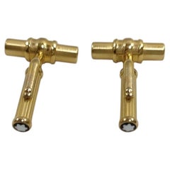 Gemelos de barra Montblanc Vintage en tono dorado