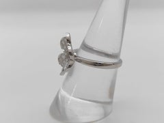 Van Cleef & Arpels Frivole Flower Diamond Pave 18K White Gold Ring