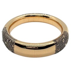 Pomellato Iconica Armreif aus Roségold mit grauen, silbernen und champagnerfarbenen Diamanten