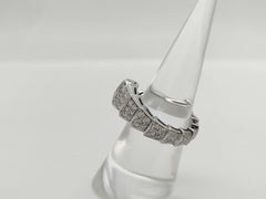 Bulgari Serpenti Viper Diamond 18K White Gold Ring