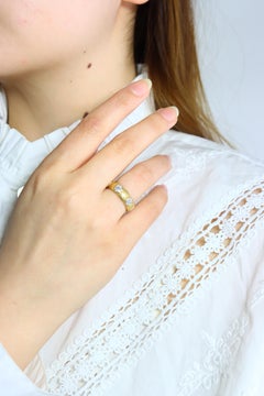 Buccellati 18K Gold Diamond Flower Ring