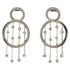 Sonia B. 18K White Gold Diamond Chandelier Earrings