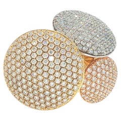 Cartier France Diamond Pave Disc Ring