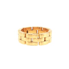 Vintage Cartier 18K Gold Maillon Panthere Ring