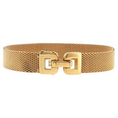 Vintage-Armband von Tiffany & Co. aus 18-karätigem Gold mit geflochtenem Netzmuster