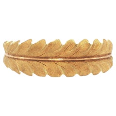 Mario Buccellati 18K Gold Leaf Cuff