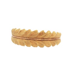 Mario Buccellati 18K Gold Leaf Cuff