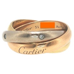 Cartier 18K Gold Trinity 5-Diamond Ring