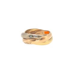 Cartier 18K Gold Trinity 5-Diamond Ring
