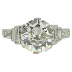 Art Deco 3.00 Carat Diamond Engagement Ring
