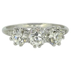 Antique Three-Stone Diamond Ring