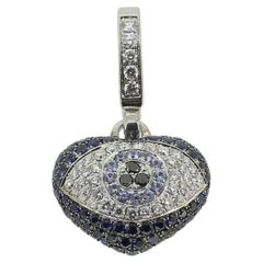 Theo Fennell – Anhänger mit Saphir und Diamanten im „Evil Eye“-Design