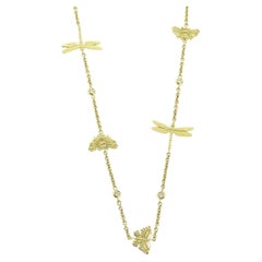 Theo Fennell Butterfly and Dragonfly Diamond Necklace